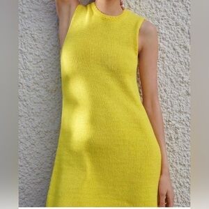 Zara Yellow Crochet Dress